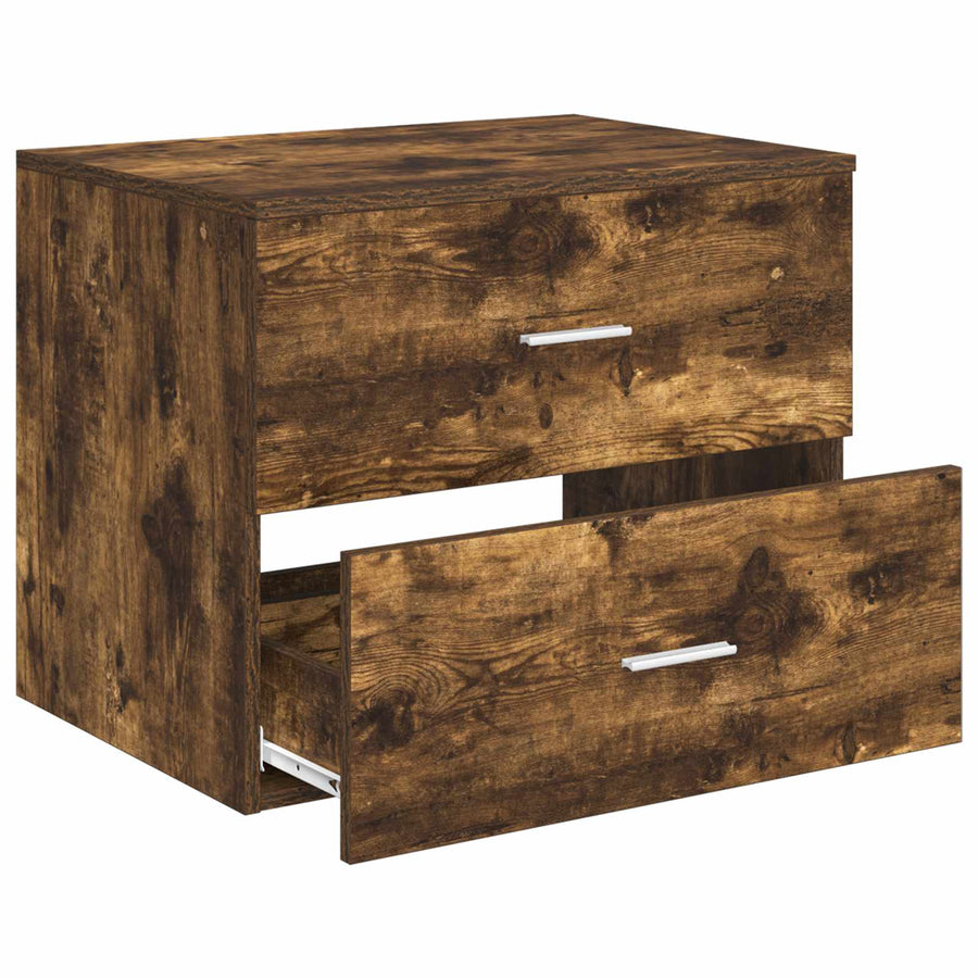 Wandgemonteerde Badkamerkast Gerookt eiken 62,5 x 44,5 x 50 cm