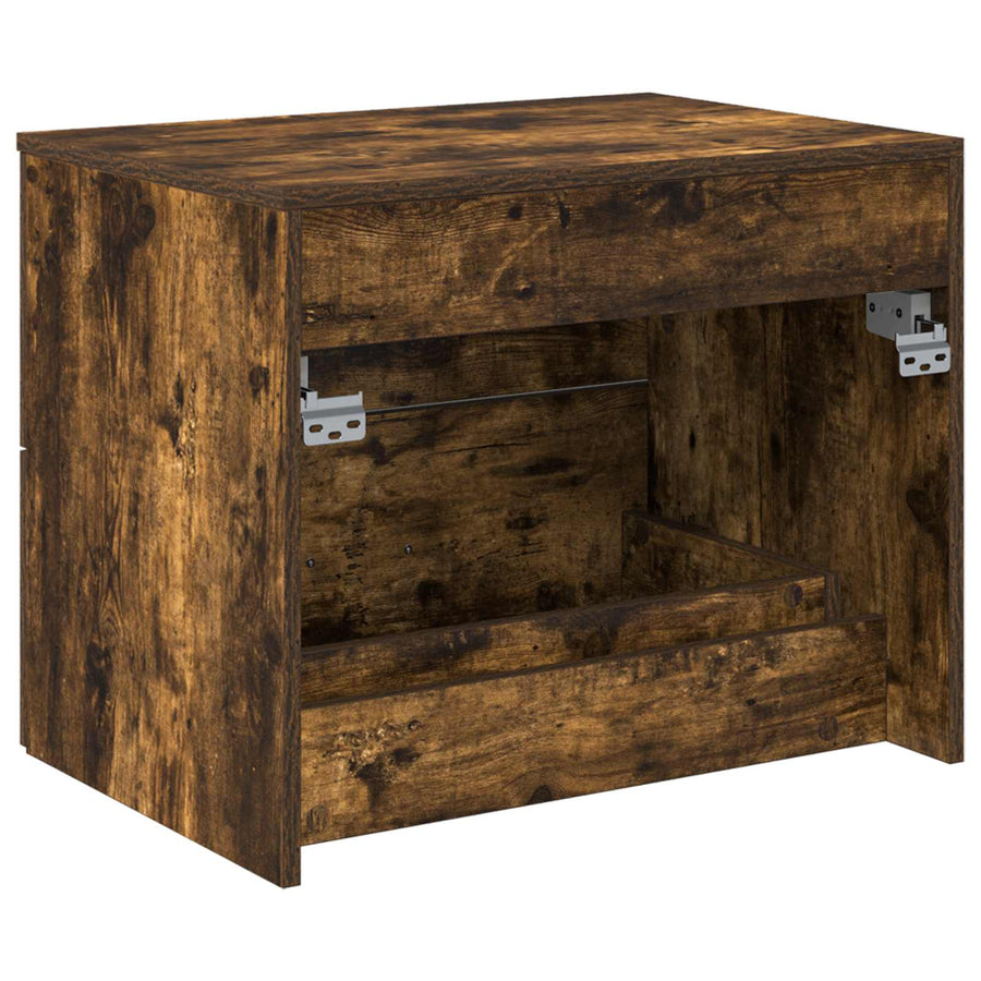 Wandgemonteerde Badkamerkast Gerookt eiken 62,5 x 44,5 x 50 cm