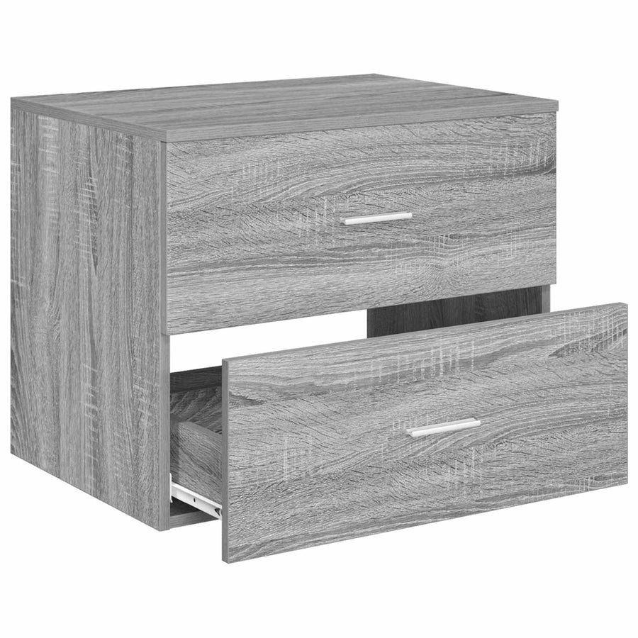 Wandgemonteerde Badkamerkast Grijs Sonoma 62,5 x 44,5 x 50 cm