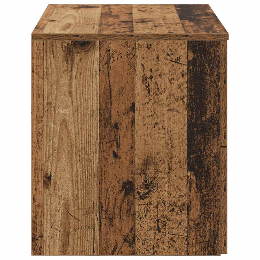 Wandgemonteerde Badkamerkast Oud hout 62,5 x 44,5 x 50 cm
