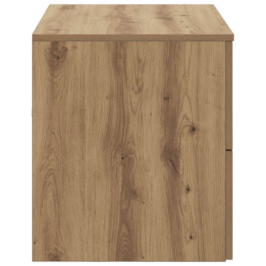 Wandgemonteerde Badkamerkast Artisanaal eiken