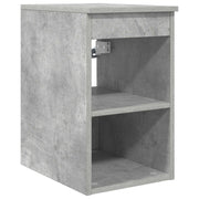 Badkamerkast 30x35x50 cm bewerkt hout betongrijs