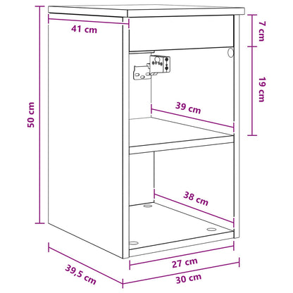 Badkamerkast Tussenin Oud hout 30 x 35 x 50 cm Bewerkt hout
