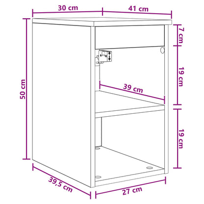Badkamerkast Tussenin Sonoma Eiken 30 x 41 x 50 cm Bewerkt hout