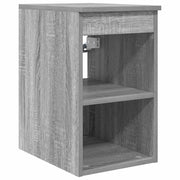 Badkamerkast grijs sonoma 30x41x50 cm bewerkt hout