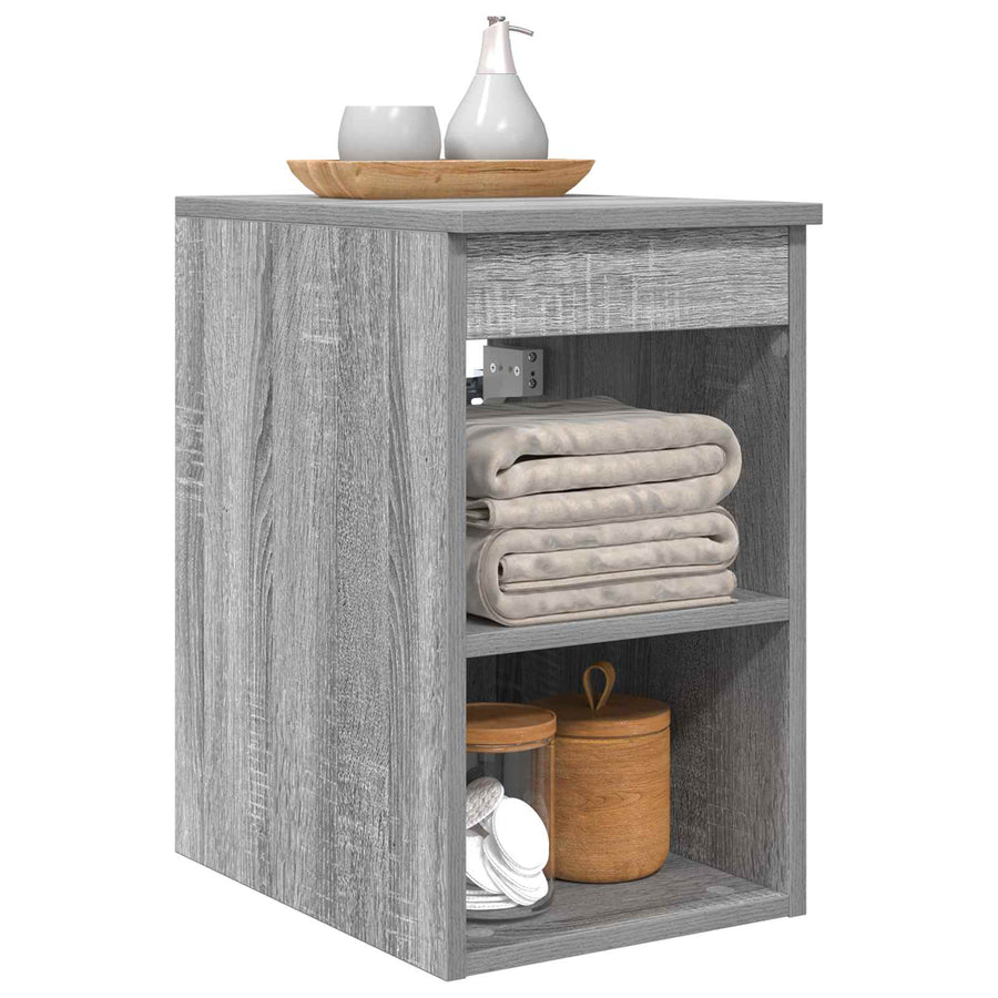 Badkamerkast Tussenin Grijs Sonoma 30 x 41 x 50 cm Bewerkt hout