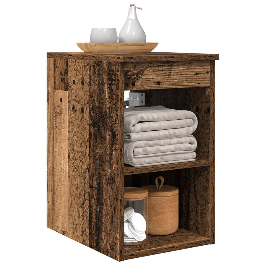 Badkamerkast Tussenin Oud hout 30 x 41 x 50 cm Bewerkt hout