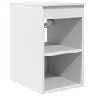 Badkamerkast 30x44,5x50 cm wit bewerkt hout