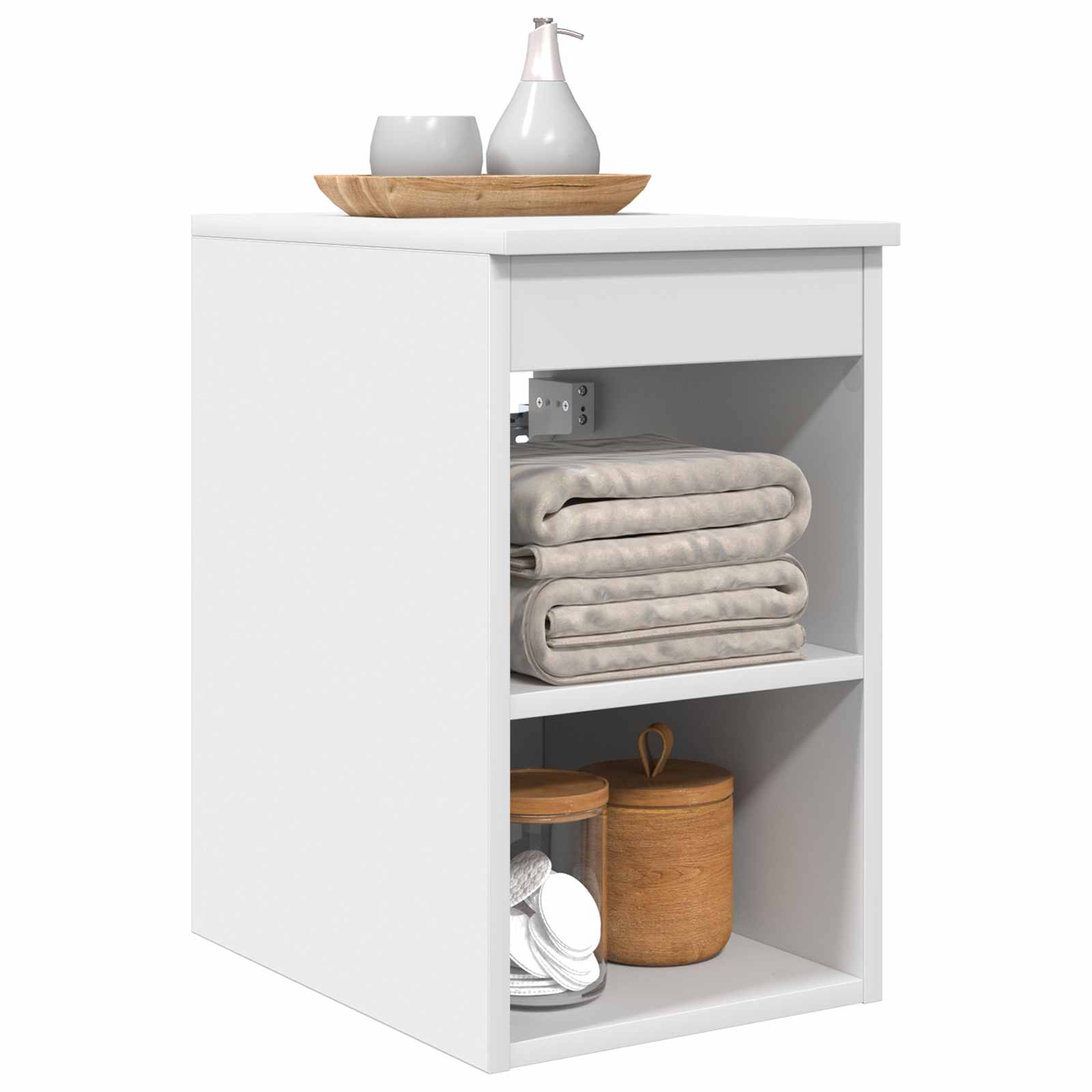 Badkamerkast Tussenin Wit 30 x 44,5 x 50 cm Bewerkt hout