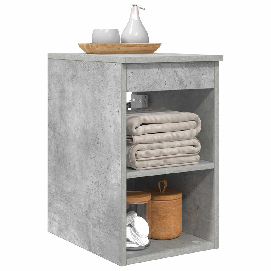 Badkamerkast Tussenin Betongrijs 30 x 44,5 x 50 cm Bewerkt hout