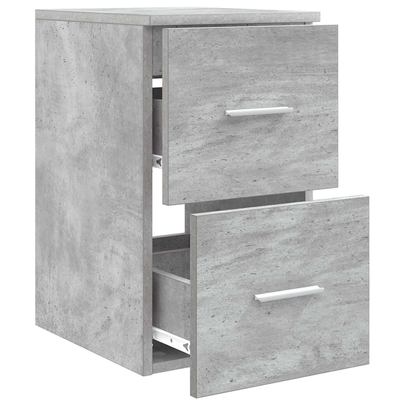 Badkamerkast Tussenin Betongrijs 30 x 35 x 50 cm Bewerkt hout