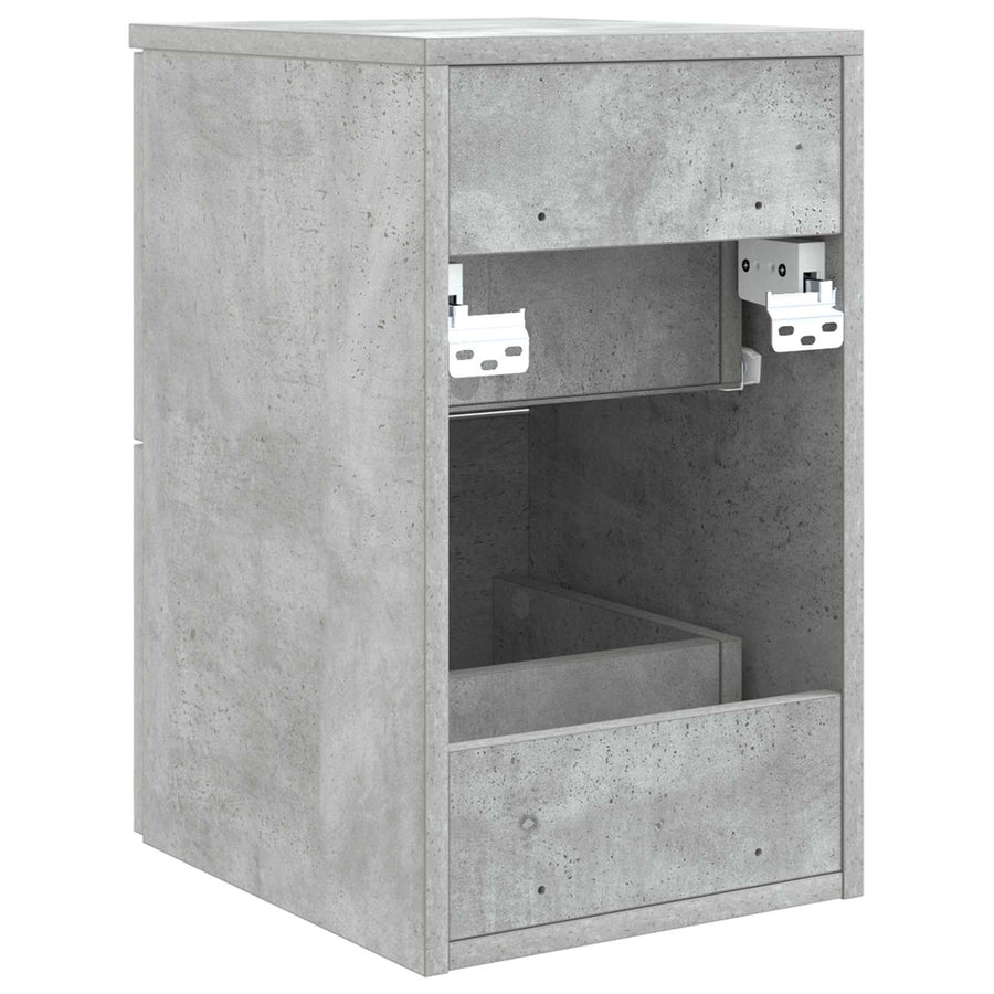 Badkamerkast Tussenin Betongrijs 30 x 35 x 50 cm Bewerkt hout