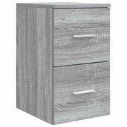 Badkamerkast grijs 30x35x50 cm bewerkt hout