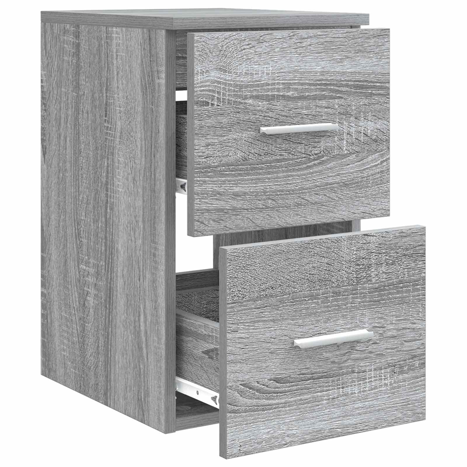 Badkamerkast Tussenin Grijs Sonoma 30 x 35 x 50 cm Bewerkt hout