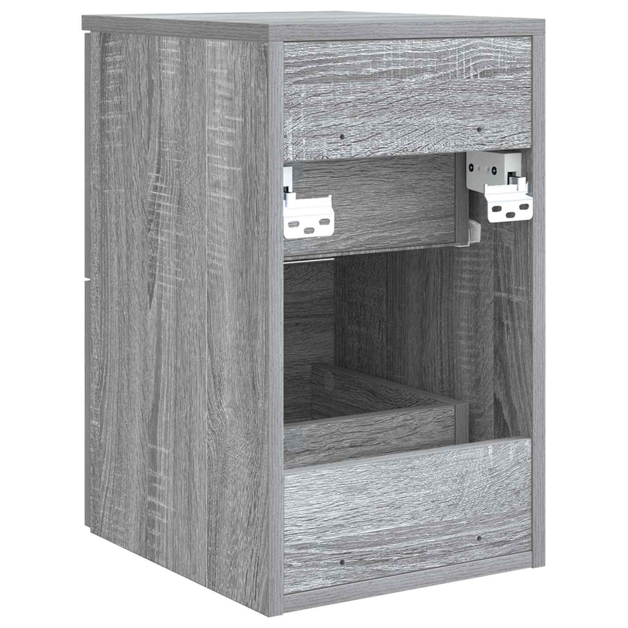Badkamerkast Tussenin Grijs Sonoma 30 x 35 x 50 cm Bewerkt hout