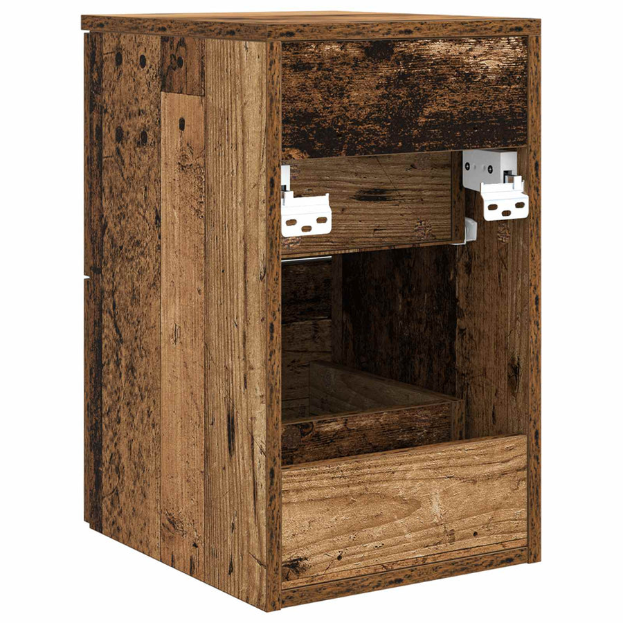 Badkamerkast Tussenin Oud hout 30 x 35 x 50 cm Bewerkt hout