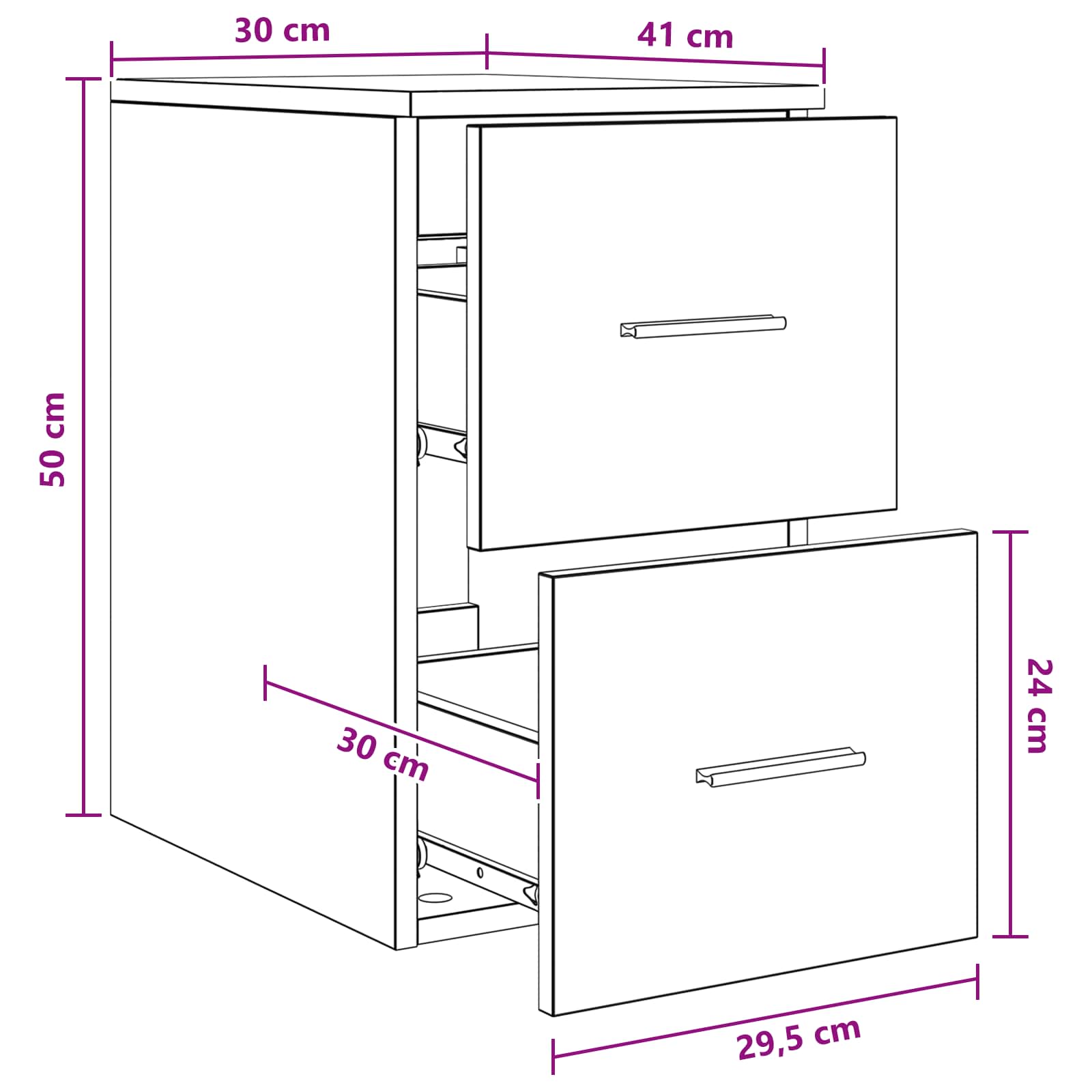 Badkamerkast Tussenin Oud hout 30 x 41 x 50 cm Bewerkt hout