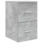 Badkamerkast 30x44,5x50 cm betongrijs bewerkt hout
