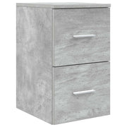 Badkamerkast 30x44,5x50 cm betongrijs bewerkt hout