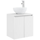 Wastafelmeubel wandmontage 49,5x35x63 cm wit