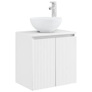 Wastafelmeubel wandmontage 49,5x35x63 cm wit
