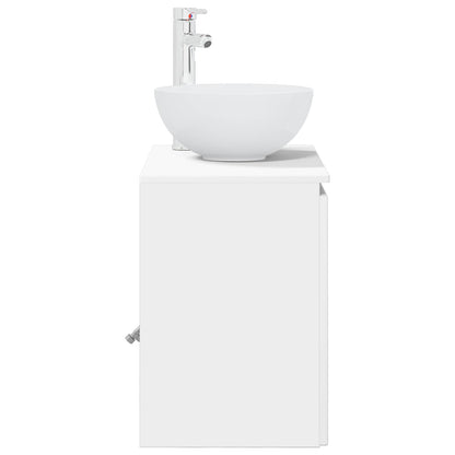 Wandgemonteerde wastafelmeubel Wit 49,5 x 35 x 63 cm