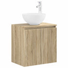 Wastafelmeubel 49,5x35x63 cm sonoma eiken wandmontage
