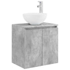 Wastafelmeubel 49.5x35x63 cm betongrijs muurmontage