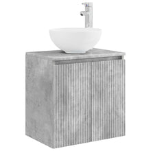 Wandgemonteerde wastafelmeubel Betongrijs 49,5 x 35 x 63 cm