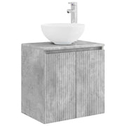 Wastafelmeubel wandmontage 49,5x41x64,5 cm bewerkt hout