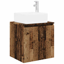 Wandgemonteerde wastafelmeubel Oud hout 49,5 x 41 x 63 cm