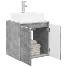 Wandgemonteerde wastafelmeubel Betongrijs 49,5 x 41 x 62,5 cm