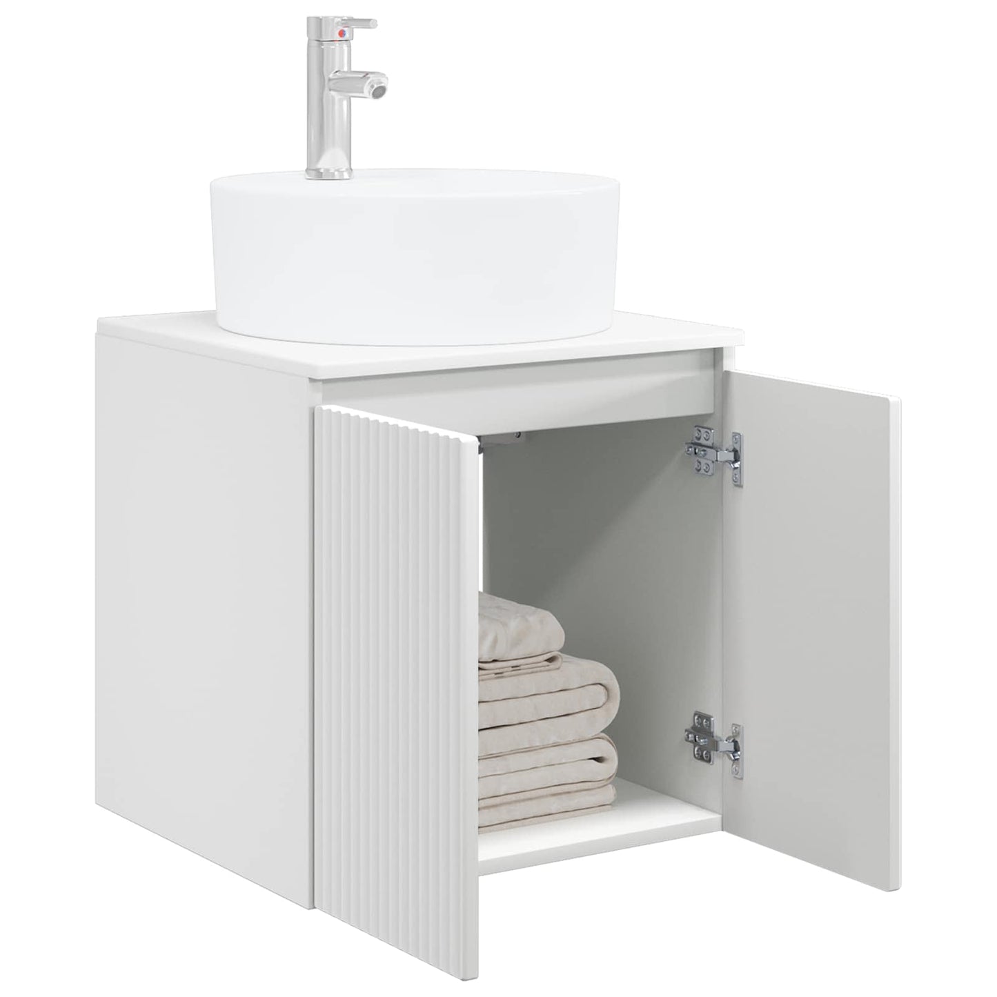Wandgemonteerde wastafelmeubel Wit 49,5 x 44,5 x 65 cm