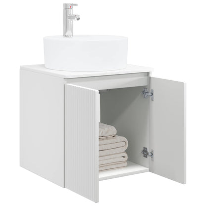 Wandgemonteerde wastafelmeubel Wit 49,5 x 44,5 x 65 cm