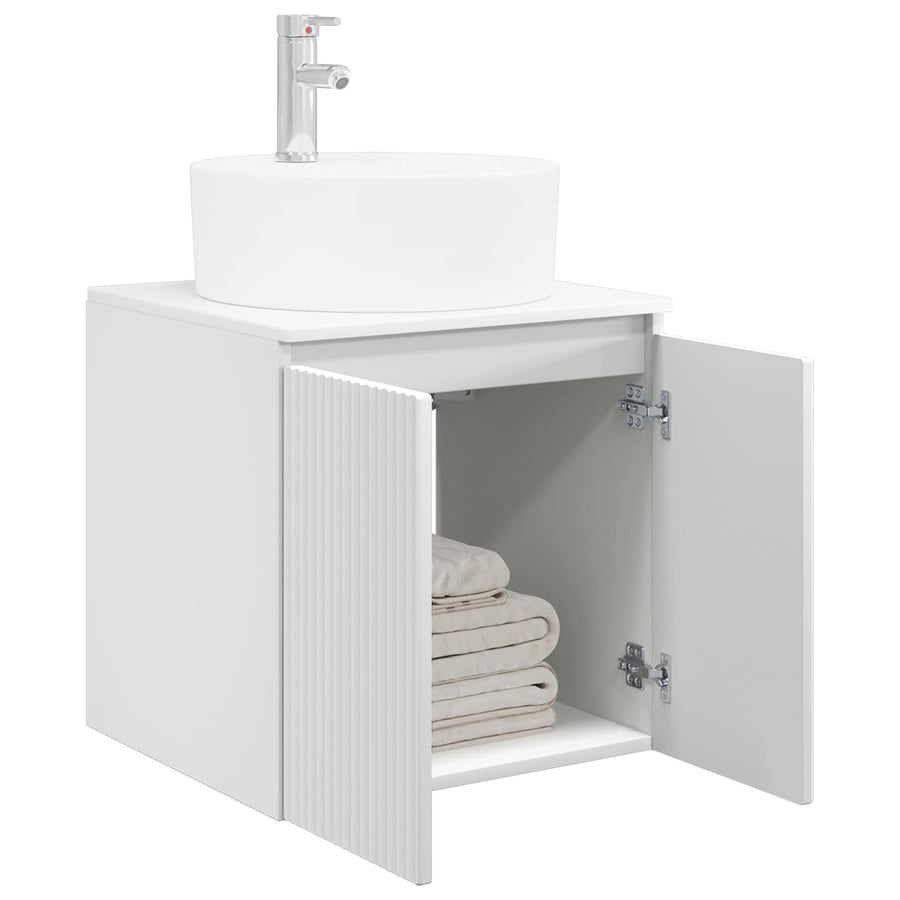 Wandgemonteerde wastafelmeubel Wit 49,5 x 44,5 x 65 cm