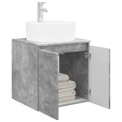 Wandgemonteerde wastafelmeubel Betongrijs 49,5 x 44,5 x 65 cm