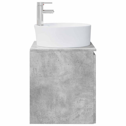 Wandgemonteerde wastafelmeubel Betongrijs 49,5 x 44,5 x 65 cm