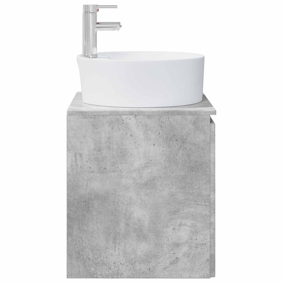 Wandgemonteerde wastafelmeubel Betongrijs 49,5 x 44,5 x 65 cm