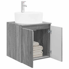 Wandgemonteerde wastafelmeubel Grijs Sonoma 49,5 x 44,5 x 65 cm