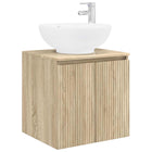 Wastafelmeubel wandmontage 49.5x44.5x65 cm sonoma eiken