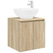 Wastafelmeubel wandmontage 49.5x44.5x65 cm sonoma eiken