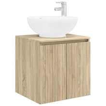 Wandgemonteerde wastafelmeubel Sonoma Eiken 49,5 x 44,5 x 65 cm