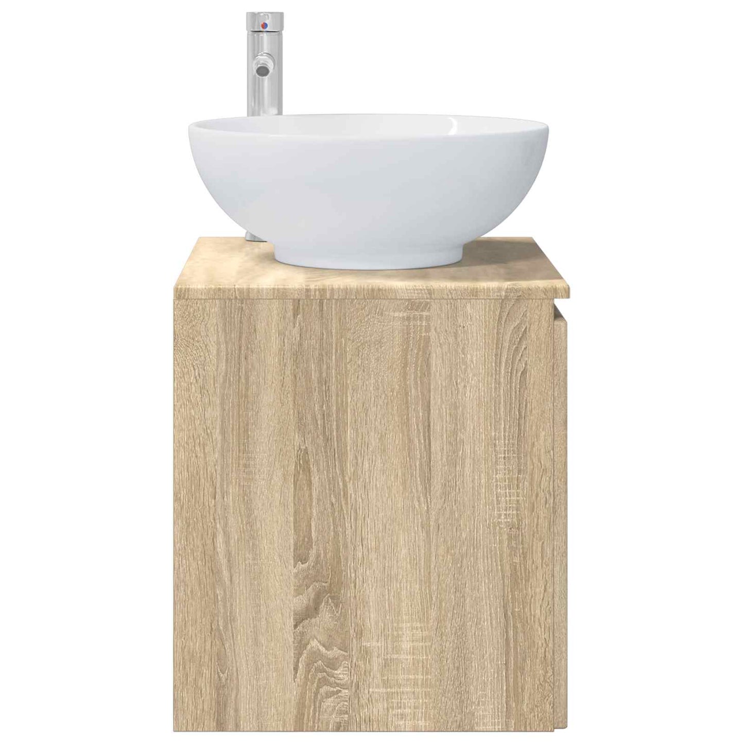 Wandgemonteerde wastafelmeubel Sonoma Eiken 49,5 x 44,5 x 65 cm
