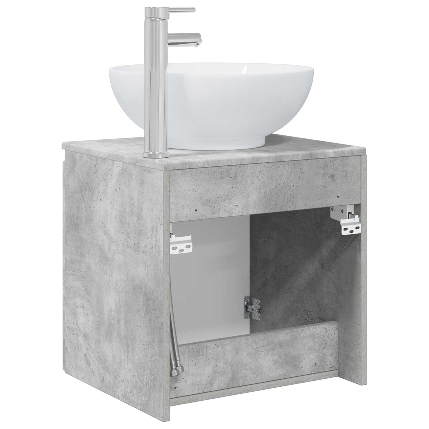 Wandgemonteerde wastafelmeubel Betongrijs 49,5 x 44,5 x 65 cm
