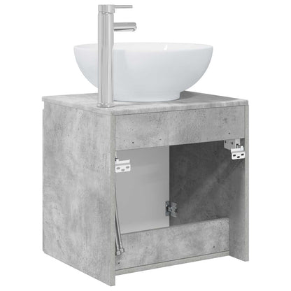 Wandgemonteerde wastafelmeubel Betongrijs 49,5 x 44,5 x 65 cm