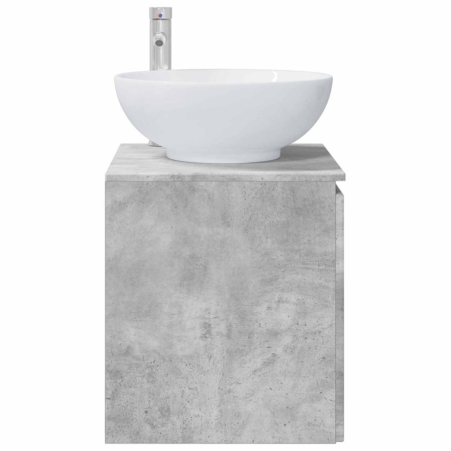 Wandgemonteerde wastafelmeubel Betongrijs 49,5 x 44,5 x 65 cm