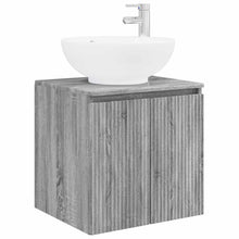 Wandgemonteerde wastafelmeubel Grijs Sonoma 49,5 x 44,5 x 65 cm