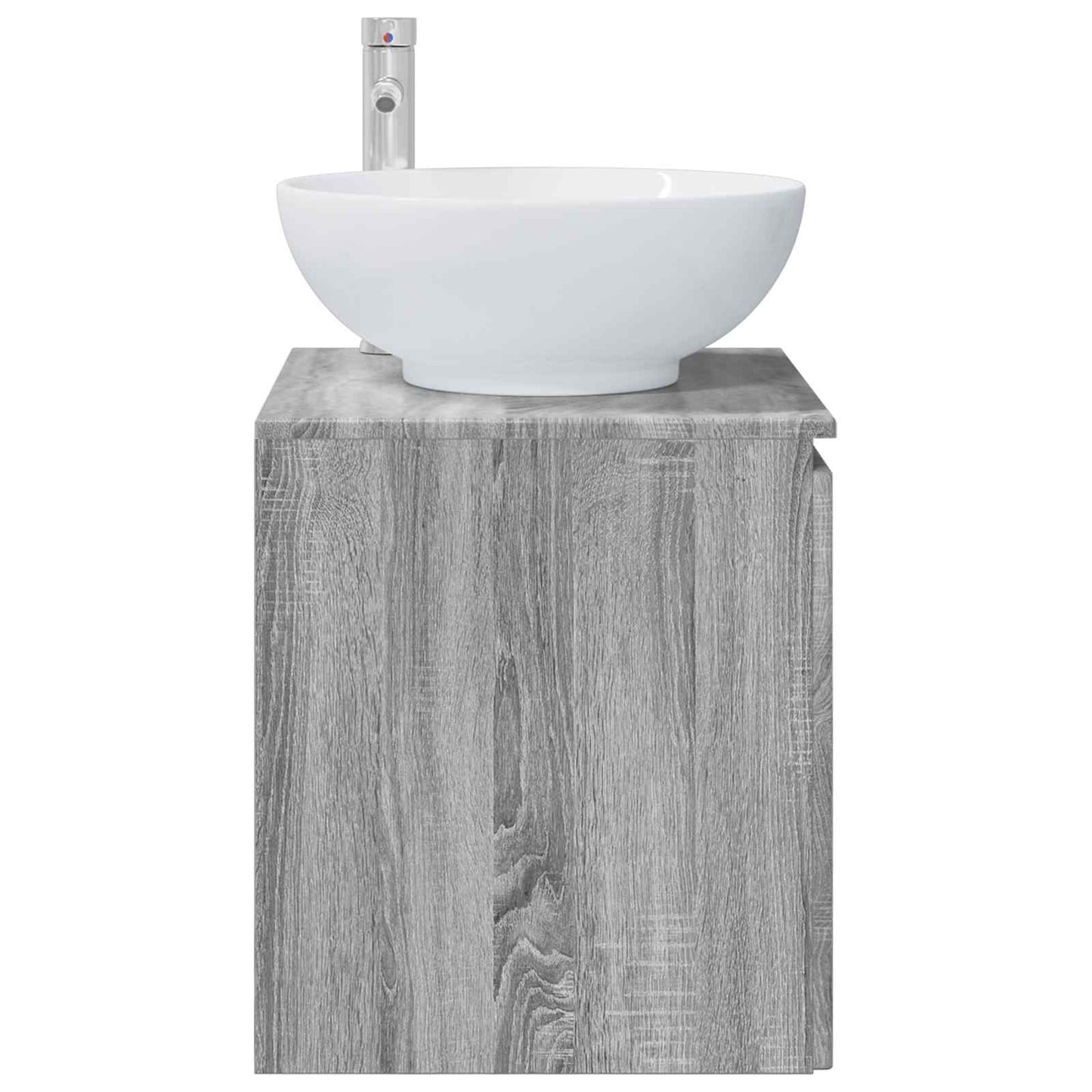 Wandgemonteerde wastafelmeubel Grijs Sonoma 49,5 x 44,5 x 65 cm