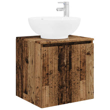 Wandgemonteerde wastafelmeubel Oud hout 49,5 x 44,5 x 65 cm