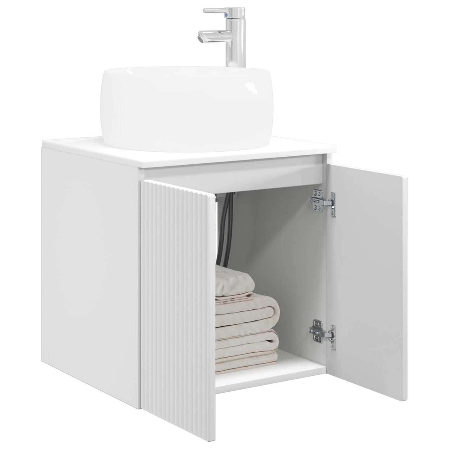 Wandgemonteerde wastafelmeubel Wit 49,5 x 44,5 x 66 cm